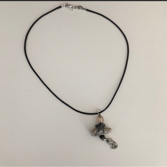 3/$20 Handmade stone necklace with mermaid
Chain is 16 1/2 inches, - Picture 4 of 4